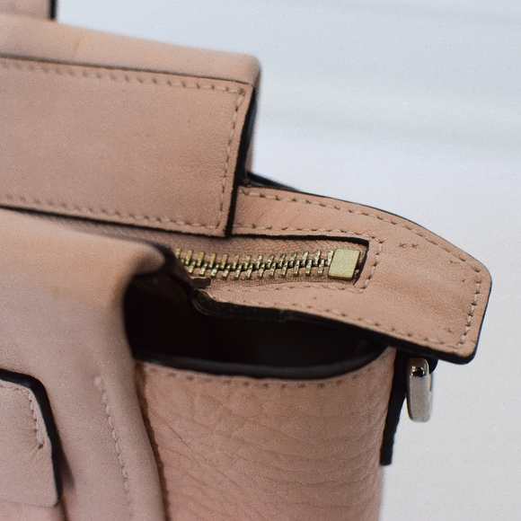 Coach Pink Bleecker Mini Riley Carryall Top Handle Bag Pebbled Leather 27923 - Picture 16 of 16